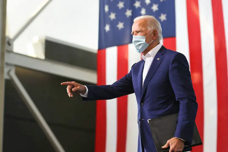 Joe Biden: o democrata propõe mudanças graduais na saúde americana.  (Chip Somodevilla / Equipe/Getty Images)