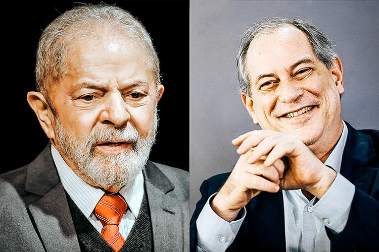 Ex-presidente Luiz Inácio Lula da Silva e Ciro Gomes (Montagem/Exame)