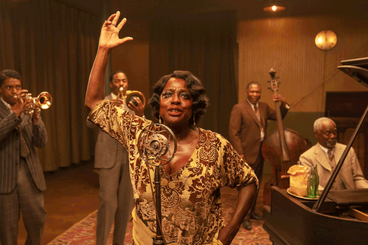 Viola Davis em "A Voz Suprema do Blues". (Reprodução/Reprodução)