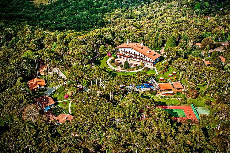 Vista aérea do Toriba Hotel Spa, em Campos do Jordão (Divulgação/Divulgação)