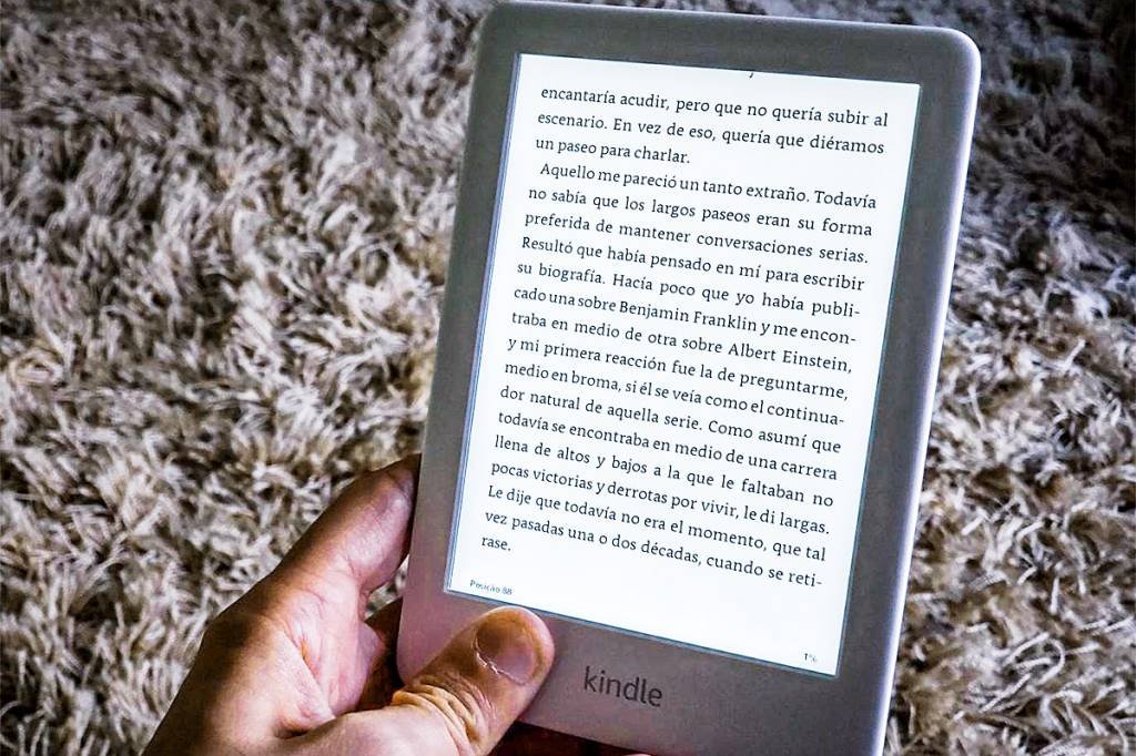 Kindle: leitor eletrônico é boa pedida para o Natal (Lucas Agrela/Fotosite)