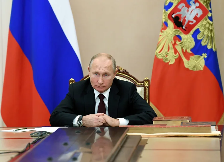 O presidente da Rússia, Vladimir Putin: tensão entre Rússia e potências do Ocidente traz mais volatilidade ao mercado | Foto: Sputnik/Aleksey Nikolskyi/Kremlin via Reuters (Sputnik/Aleksey Nikolskyi/Kremlin/Reuters)