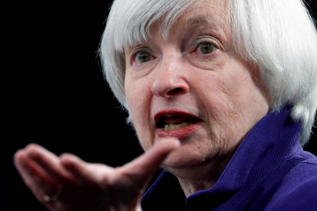 Janet Yellen, ex-presidente do Fed, é atual secretária do Tesouro dos EUA (Reuters/Jonathan Ernst)