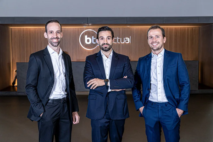 Potenza Capital: Gabriel Guerrero (CCO), Gabriel Rodrigues (CEO) e Rafael Bianchi (CIO) (BTG/Divulgação)