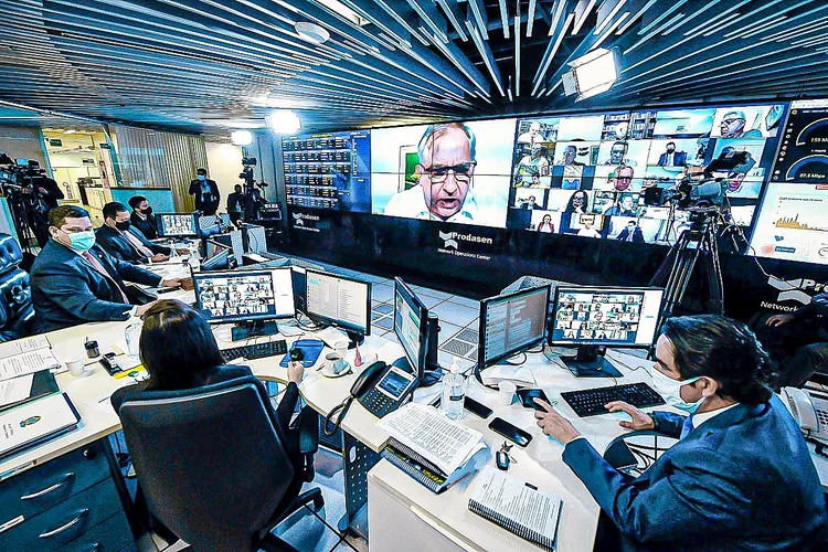 Plenário do Senado trabalha em sessão remota (Jefferson Rudy/Agência Senado)