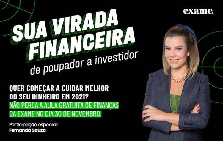 A atriz e apresentadora Fernanda Souza participa do lançamento da aula gratuita Virada Financeira: de poupador a investidor, nesta segunda, 30 (EXAME/Divulgação)