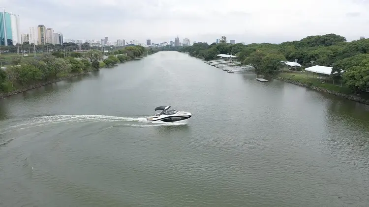 Primeiro barco da São Paulo Boat Show de 2020 (Divulgação/Divulgação)