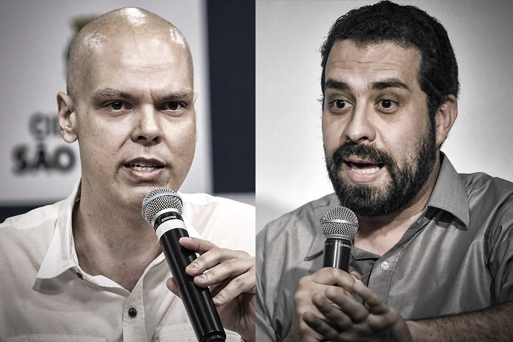 Bruno Covas e Guilherme Boulas: Covas ganha de Boulos em todas as faixas etárias, menos entre os mais jovens (Montagem/Exame)