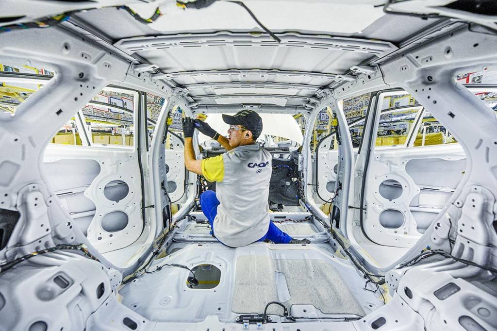 Hyundai: a montadora afirmou ainda que tem objetivo de ter eletrificação completa até 2040 (Exame/Germano Lüders)