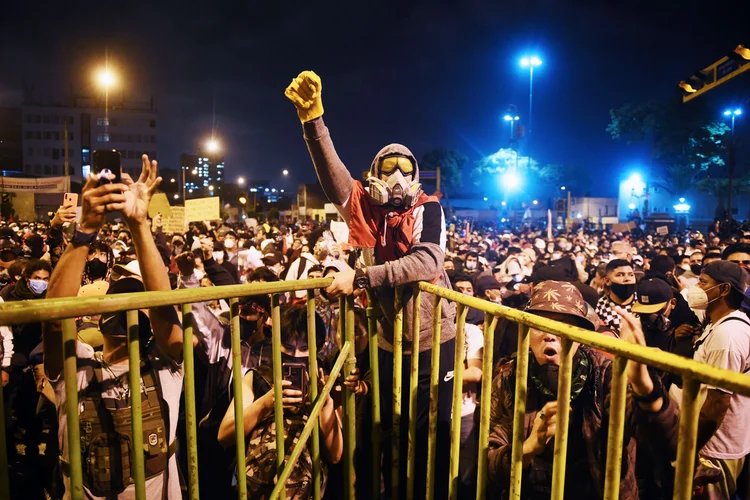 Protestos no Peru (ERNESTO BENAVIDES/Getty Images)