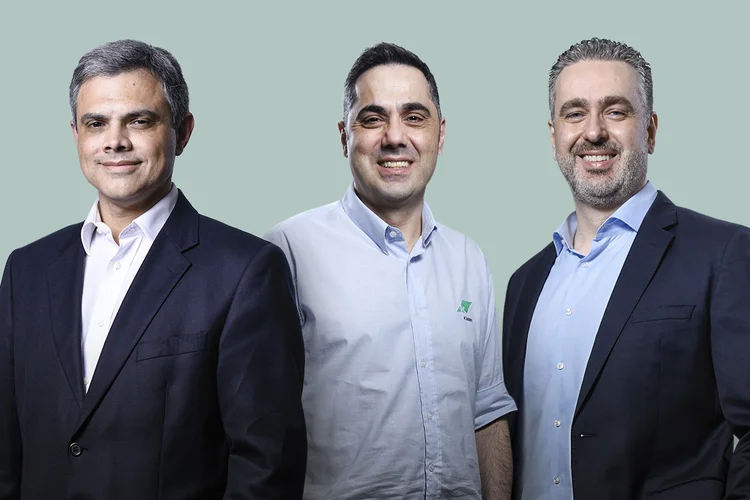 João Paulo Ferreira, da Natura, Cristiano Teixeira, da Klabin e Daniel Randon, da Randon: ESG no dia a dia dos negócios (Germano Lüders/Exame)