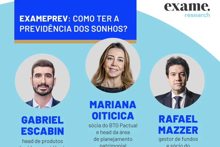 ExamePrev: live vai discutir vários pontos abordados no relatório, como as características da previdência complementar no Brasil, quais as diferenças entre as modalidades PGBL e VGBL (Arte/Exame)