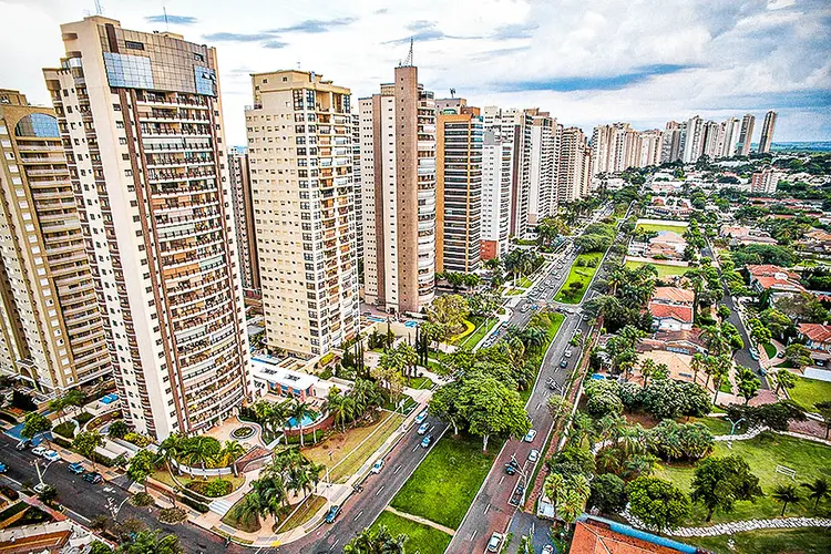 Imóveis no interior de São Paulo: fundos imobiliários podem ter edifícios como ativos (Mailson Pignata/EyeEm/Getty Images for National Geographic Magazine)