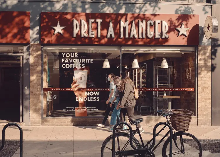 Pret a Manger: a marca já demitiu Demitiu 2.890 pessoas, um terço dos funcionários.  (Tom Jamieson/The New York Times)