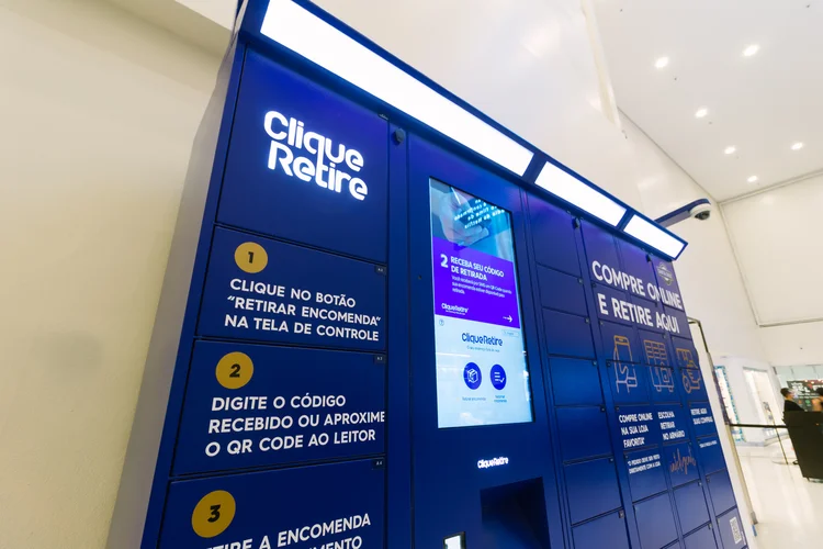 Clique Retire: as redes de shopping BR Malls e Aliansce Sonae decidiram instalar os armários inteligentes (Clique Retire/Divulgação)