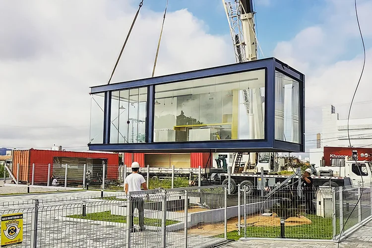 Construção modular off-site da Brasil ao Cubo: obras entregues numa velocidade quatro vezes maior do que a de um projeto convencional (Brasil ao Cubo/Divulgação)