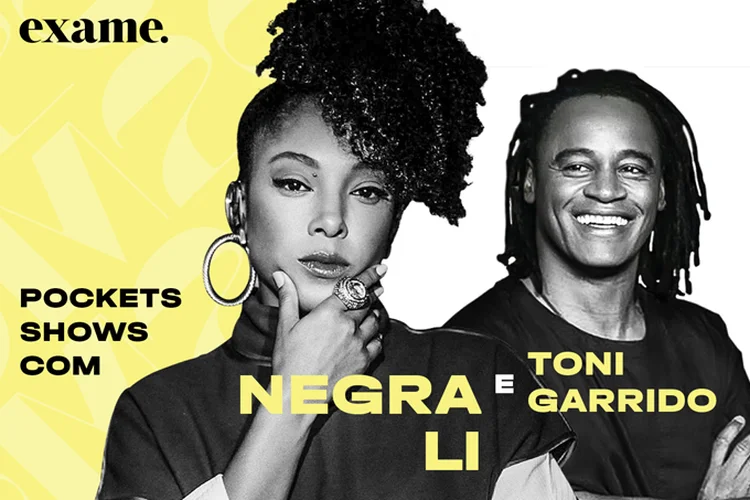 Negra Li e Toni Garrido: cantores serão os apresentadores do MELHORES E MAIORES e farão pocket show no evento digital (Arte/Exame)