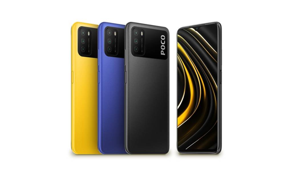 Poco M3: o novo smartphone permite usar a energia de outros eletrônicos com um cabo especial (Xiaomi/Divulgação)