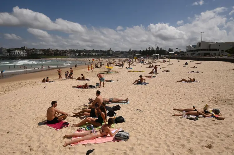 Praia de Sydney, na Austrália. (Bloomberg/Bloomberg)