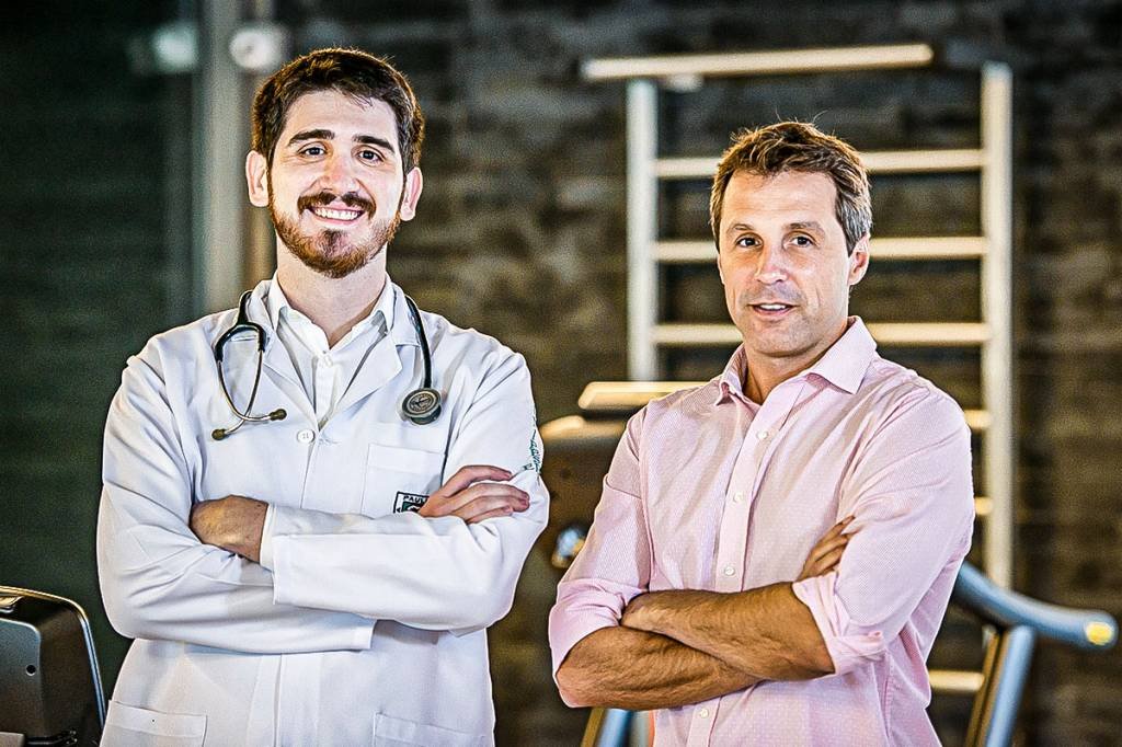 Vitor Asseituno e Guilherme Berardo, cofundadores da Sami: a startup recebeu em outubro um aporte de 86 milhões de reais (Divulgação/Sami)