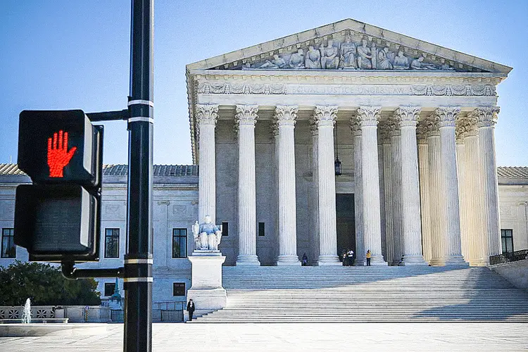 Suprema Corte dos Estados Unidos, em Washington. Novembro de 2020. (Yegor Aleyev / TASS/Getty Images)