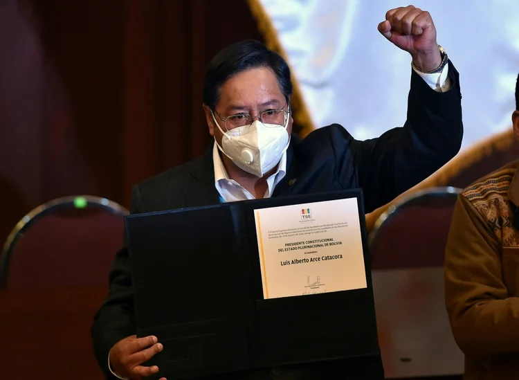 Luis Arce: novo presidente da Bolívia toma posse neste domingo (8) (José Arturo Cárdenas/AFP)