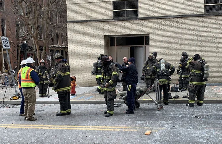 Área foi bloqueada (HO/ Twitter/ Nashville Fire Department/AFP Photo)