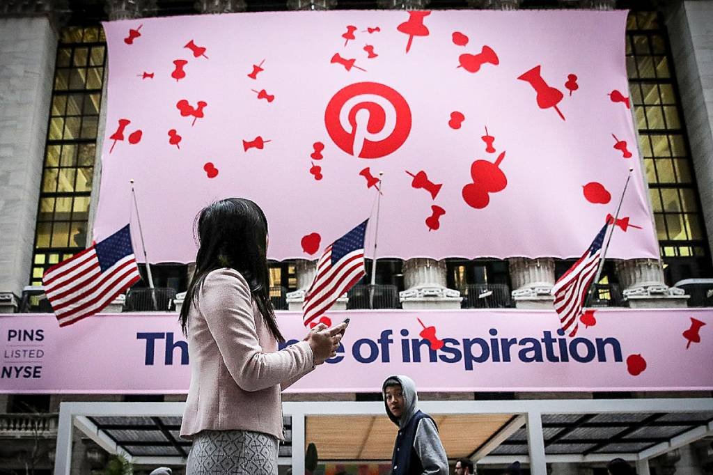Pinterest: plataforma cresceu 7 vezes em valor de mercado desde que abriu capital em abril (Brendan McDermid/Reuters)