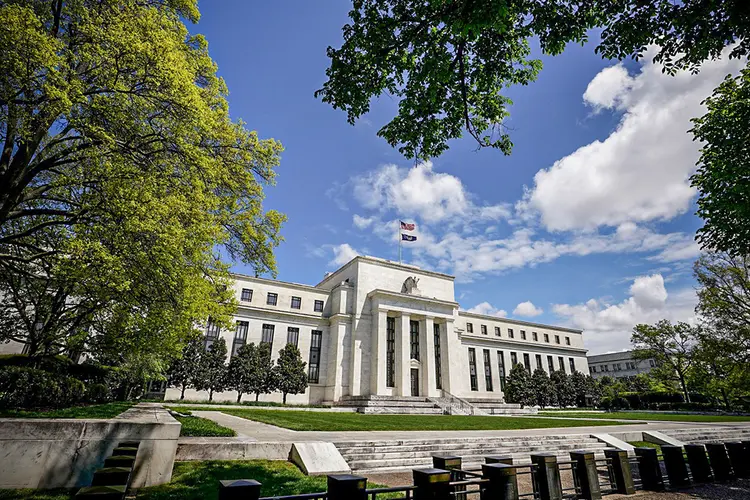 Prédio do Federal Reserve em Washington, EUA, 1º de maio de 2020.  (Kevin Lamarque/Reuters)