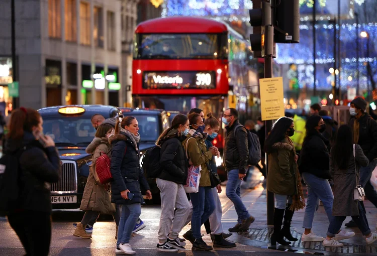 Londres: a cidade foi uma das primeiras partes do país a ser atingida pelo coronavírus durante o pico inicial (Henry Nicholls/Reuters)