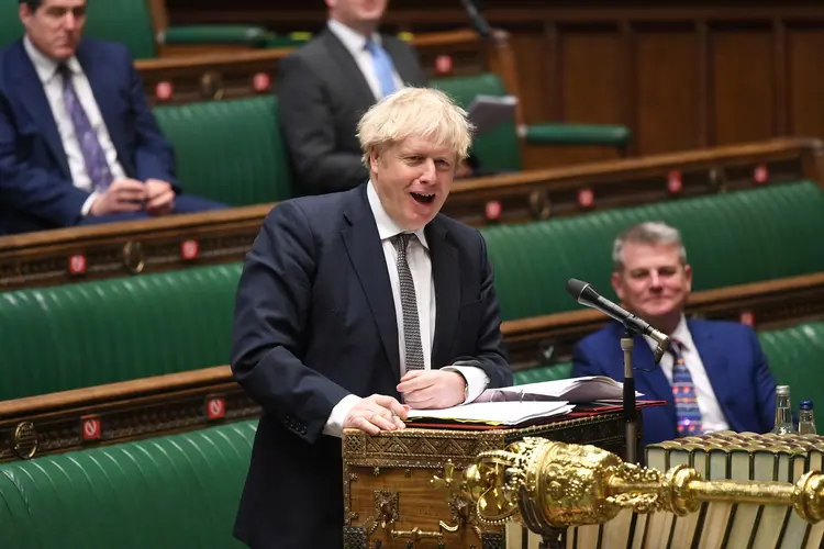 Boris: o líder da oposição trabalhista, Keir Starmer, disse que Johnson agora deve renunciar e que o público o considera um mentiroso (Parliament/Jessica Taylor/Reuters)