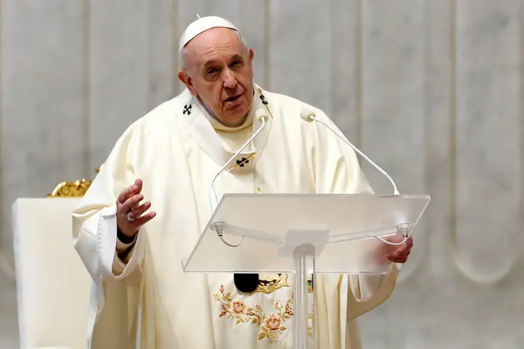 Papa Francisco durante missa no Vaticano
12/12/2020
REUTERS/Remo Casilli (Remo Casilli/Reuters Brazil)
