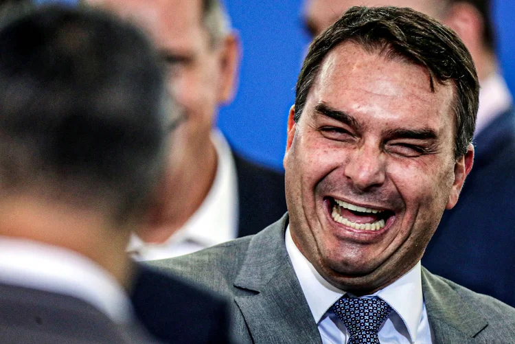 Senador Flávio Bolsonaro, filho do ex-presidente Jair Bolsonaro (Ueslei Marcelino/Reuters)