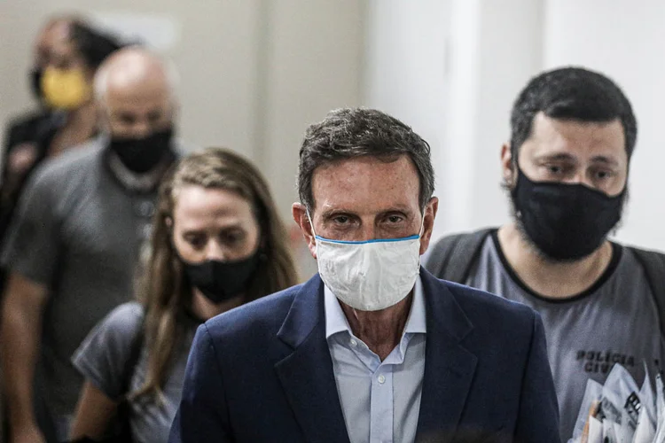 Marcelo Crivella: a defensa também questiona o fato de Crivella ter sido preso como uma garantia para manter a ordem pública (Pilar Olivares/Reuters)
