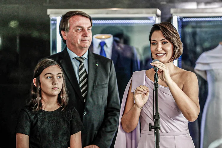 Michelle Bolsonaro fala em evento (Alan Santos/PR/Divulgação)