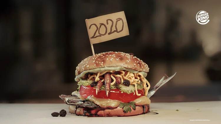 Burger King cria sanduíche que representa 2020 (Burger King/Divulgação)