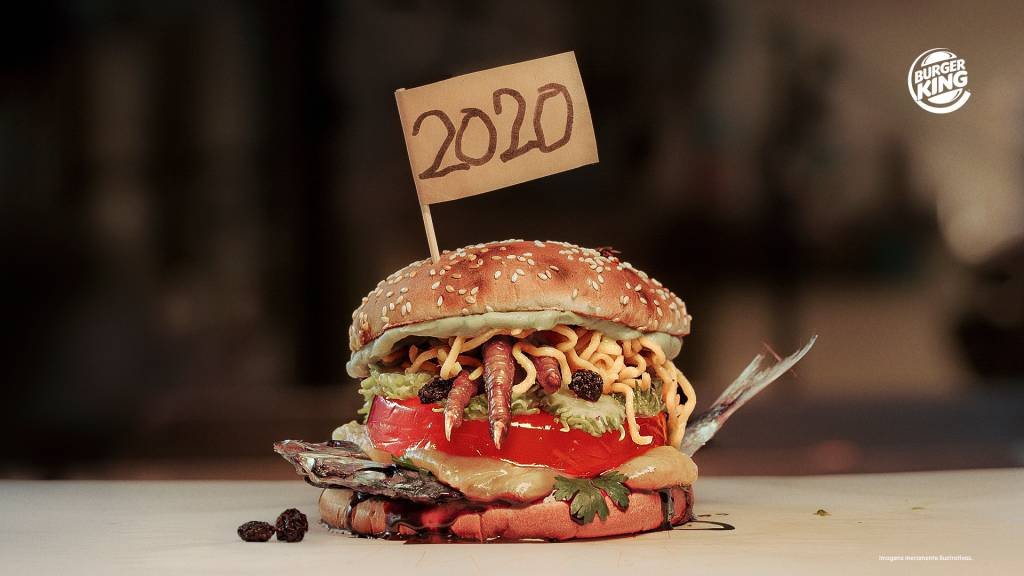 Burger King monta sanduíche que representa 2020 -- e ninguém aprova