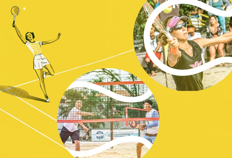 Segundo a Confederação Brasileira de ­Beach Tennis, a modalidade já tem 5.000 atletas cadastrados em todo o país (Moraes Paiatto/clube de campo mogi das cruzes/Fotoarena)