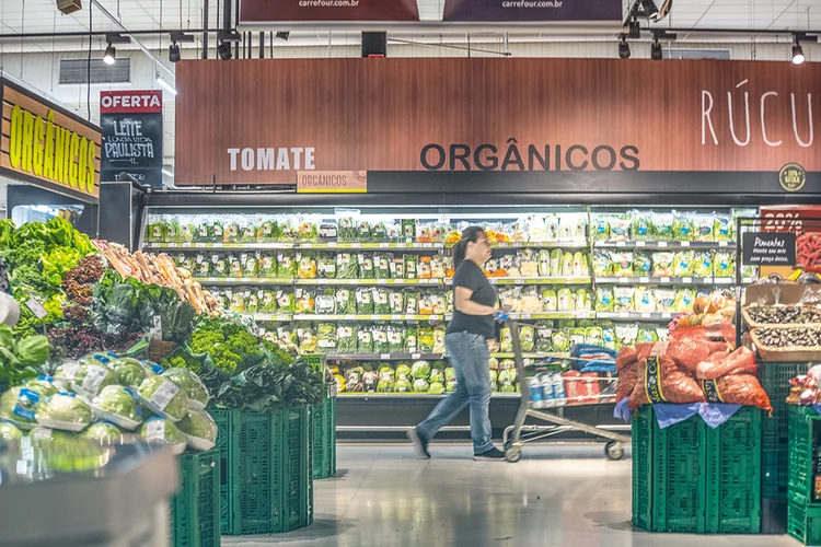 Supermercado do Carrefour: site cybercook ajuda a entender consumidor brasileiro
 (Germano Lüders/Exame)