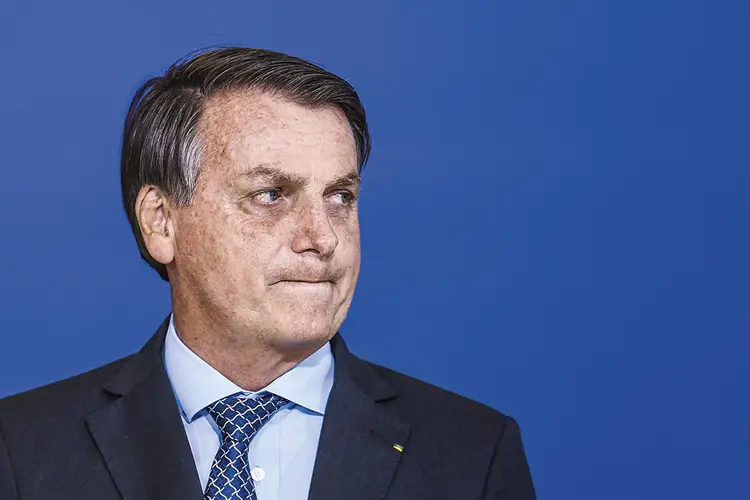 Jair Bolsonaro: "E aqui no Brasil, se tivermos o voto eletrônico em 2022, vai ser a mesma coisa. A fraude existe" (Evaristo Sá/AFP)