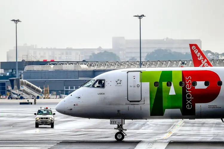 TAP: O auxílio envolveu a entrada do Estado alemão no capital da companhia aérea e exigiu a aprovação da Comissão Europeia (PATRICIA DE MELO MOREIRA/Getty Images)