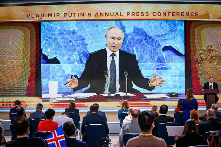 Putin: "Sou uma pessoa bastante respeitadora das leis" (Mikhail Svetlov / Colaborador/Getty Images)