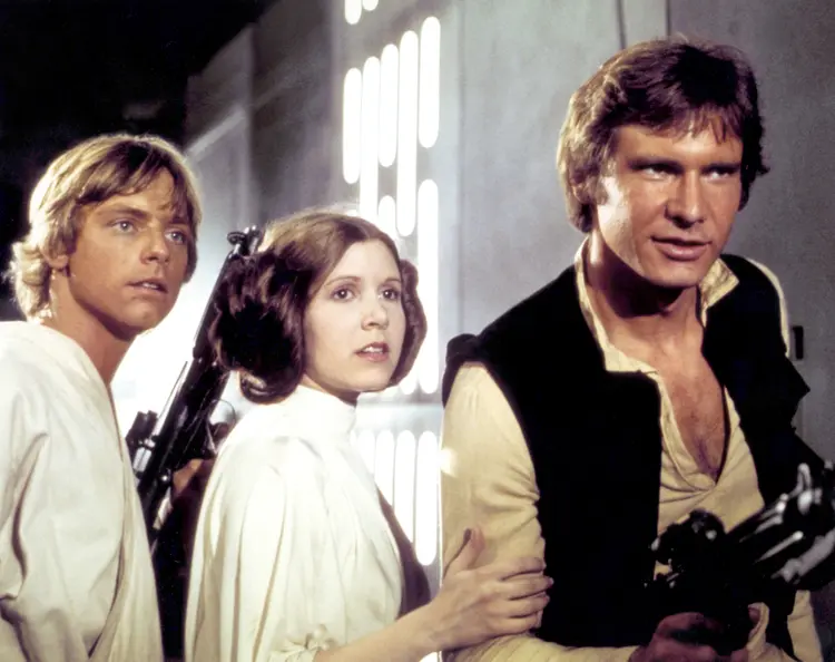 Na época de sua estreia, Star Wars conseguiu a maior bilheteria de todos os tempos, arrecadando mais de US$ 775 milhões e ganhando sete premiações no Oscar (Sunset Boulevard/Corbis/Getty Images)