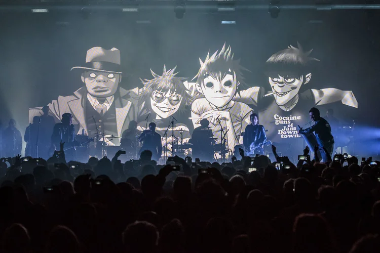 Banda Gorillaz se apresenta no Festival Mita (Joseph Okpako/Getty Images)