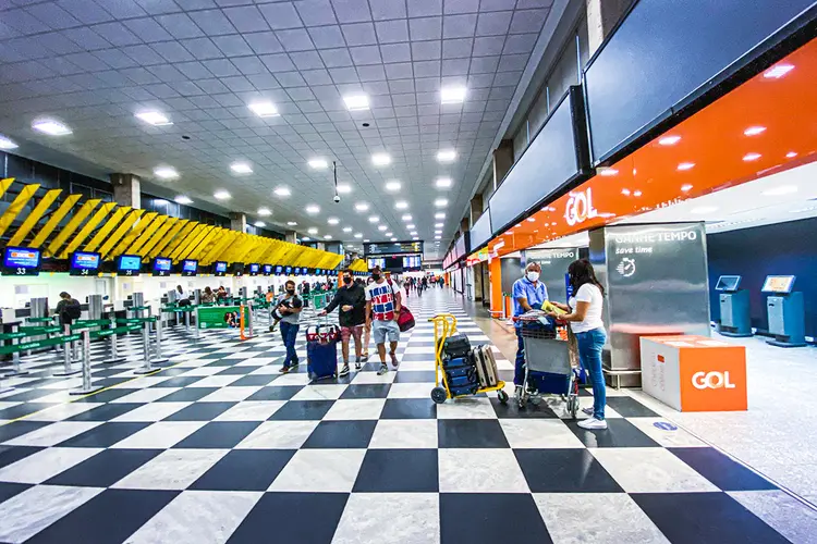 Saguão do Aeroporto de Congonhas, em São Paulo (Leandro Fonseca/Exame)