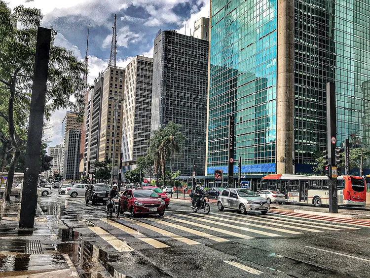 Chuva de verão no período da tarde em São Paulo, SP. Avenida Paulista, 18 de dezembro de 2020. Foto: Roberto Parizotti (Roberto Parizotti/Fotos Públicas)