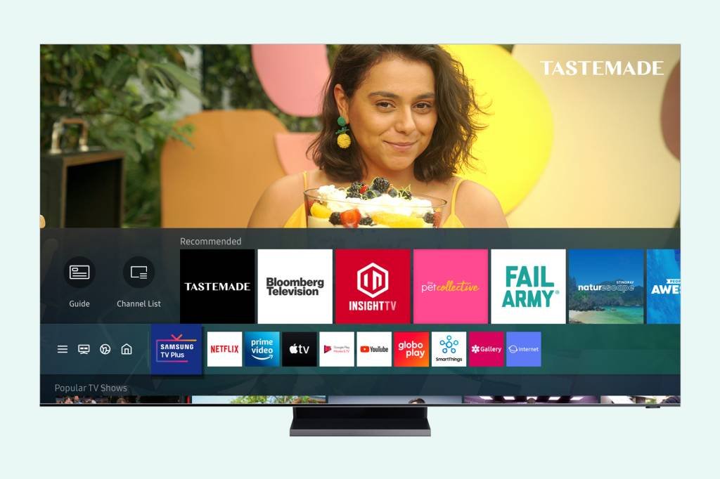 Samsung lança streaming para TVs com 20 canais gratuitos