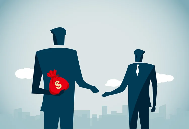 O Pacto Global das Nações Unidas calcula que a corrupção adiciona 25% de custo em processos de compras e, em torno de 5% do PIB global desaparece com a corrupção (erhui1979/Getty Images)