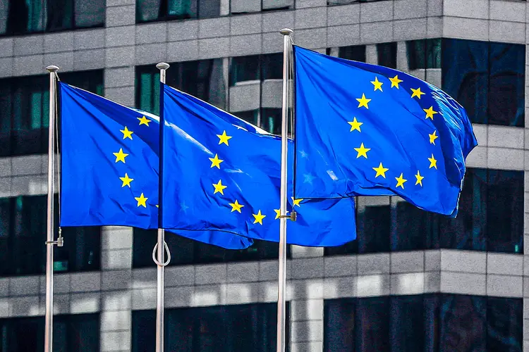 Bandeiras da União Europeia | Foto: Yves Herman/File Photo/ via Getty Images (Yves Herman/File Photo/Reuters)