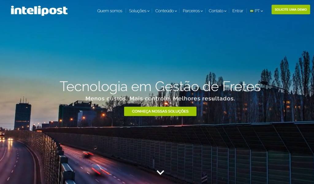 Intelipost: mais de 4.000 sites brasileiros usam a tecnologia da startup para gerenciar, despachar e rastrear o frete (Intelipost/Reprodução)